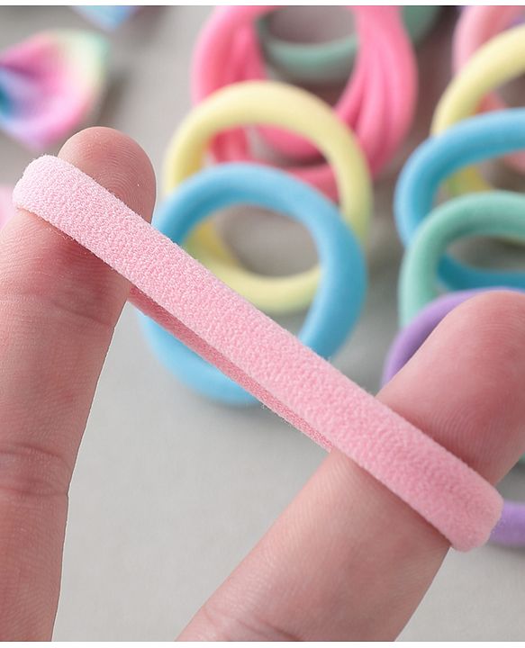 Babyhug Free Size Hair Clips & Bands Set - Multicolor