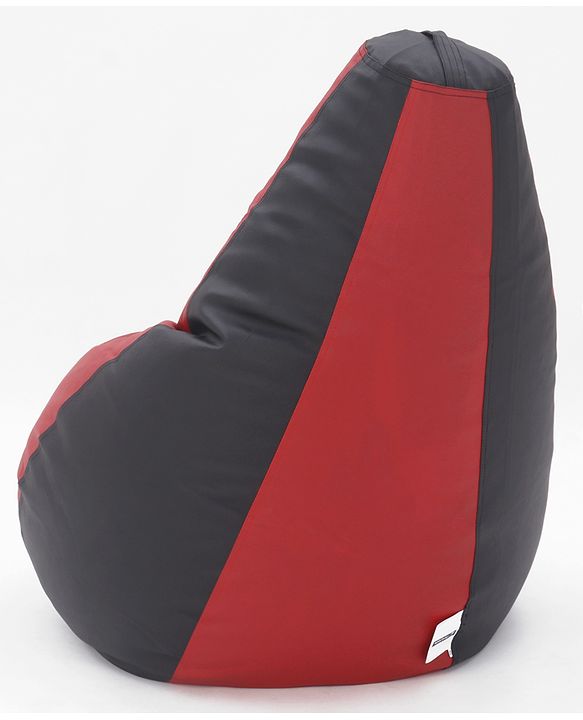 Pine Kids Sofa Bean Bag Without Beans - Red Black