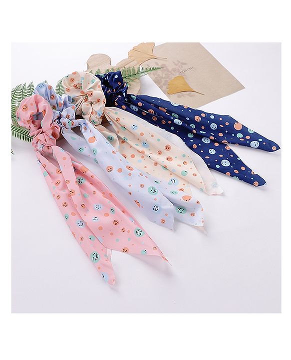 Babyhug Scrunchies Pack of 4 - Multicolour