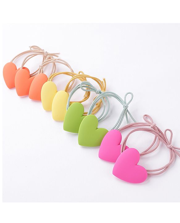 Babyhug Rubber Bands Set of 4 Pairs- Multicolor