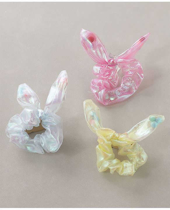 Babyhug Rubber Bands Knot Design Pack Of 3 - Multicolor