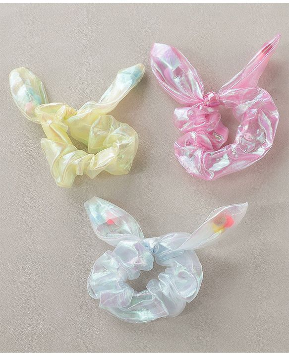 Babyhug Rubber Bands Knot Design Pack Of 3 - Multicolor