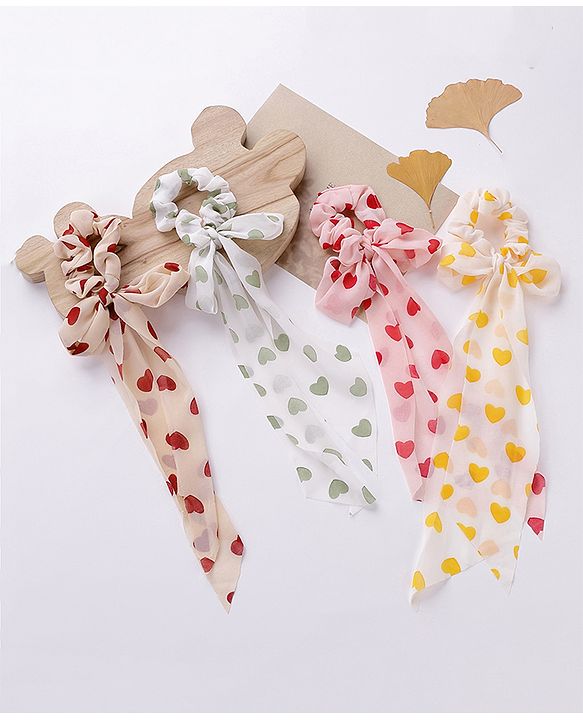 Babyhug Scrunchies Pack of 4 - Multicolour