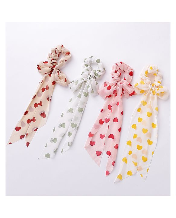 Babyhug Scrunchies Pack of 4 - Multicolour