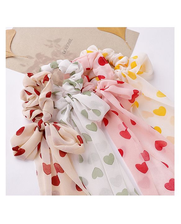 Babyhug Scrunchies Pack of 4 - Multicolour