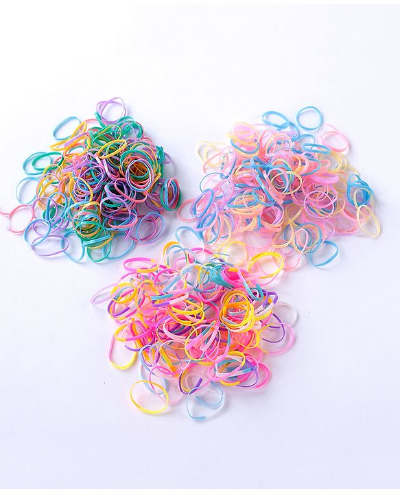 Babyhug Free Size Rubber Bands Sets of 3 - Multicolor