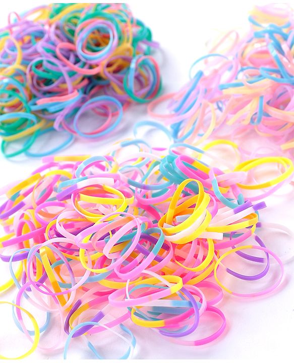 Babyhug Free Size Rubber Bands Sets of 3 - Multicolor