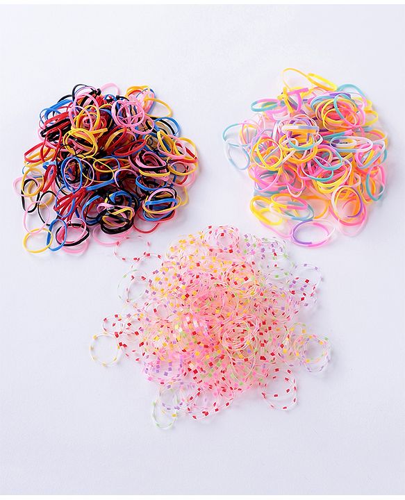Babyhug Free Size Rubber Bands Sets of 3 - Multicolor