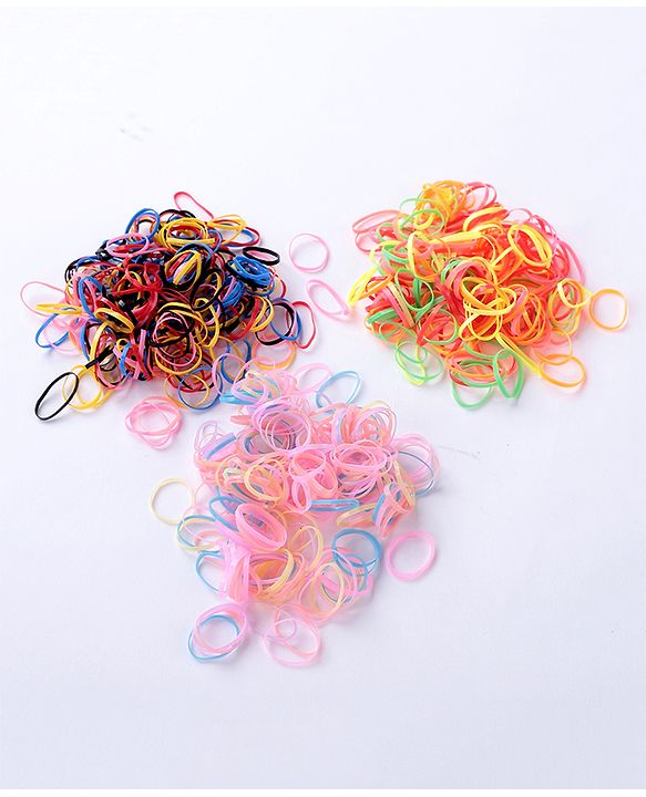 Babyhug Free Size Rubber Bands Sets of 3 - Multicolor