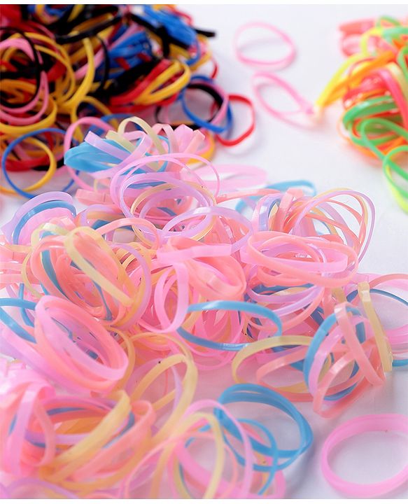 Babyhug Free Size Rubber Bands Sets of 3 - Multicolor