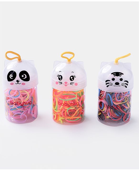 Babyhug Free Size Rubber Bands Sets of 3 - Multicolor