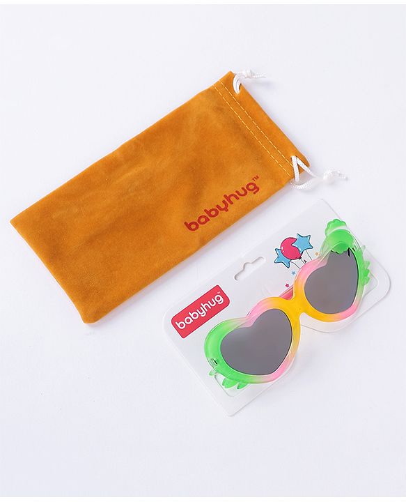 Babyhug Heart Shape Sunglasses Free Size - Multicolour