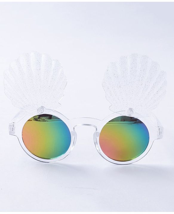 Babyhug Free Size Shell Shape Sunglasses - White