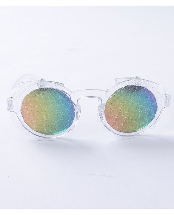 Babyhug Free Size Shell Shape Sunglasses - White
