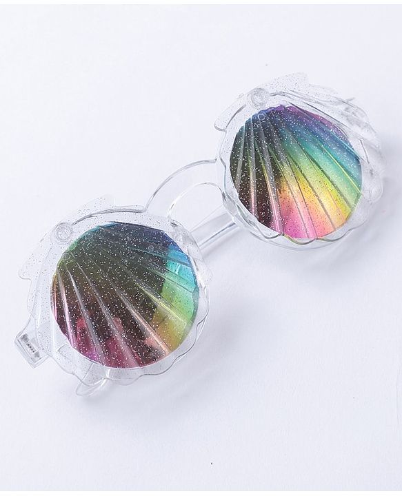 Babyhug Free Size Shell Shape Sunglasses - White