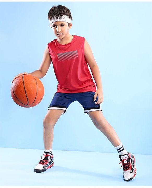 Pine Active Sleeveless Strip Print T-Shirt - Multicolor