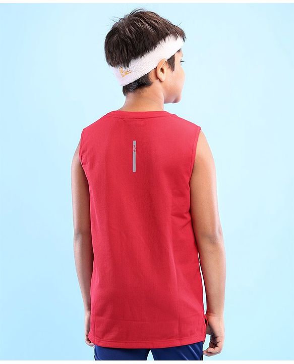 Pine Active Sleeveless Strip Print T-Shirt - Multicolor