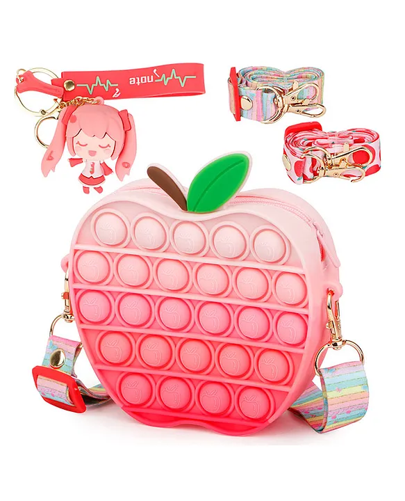 Pop Shoulder Bags Fidget Toy for Girls Kids- Mini Rainbow Apple Shape  Popper Purse Christmas Favors - Walmart.com