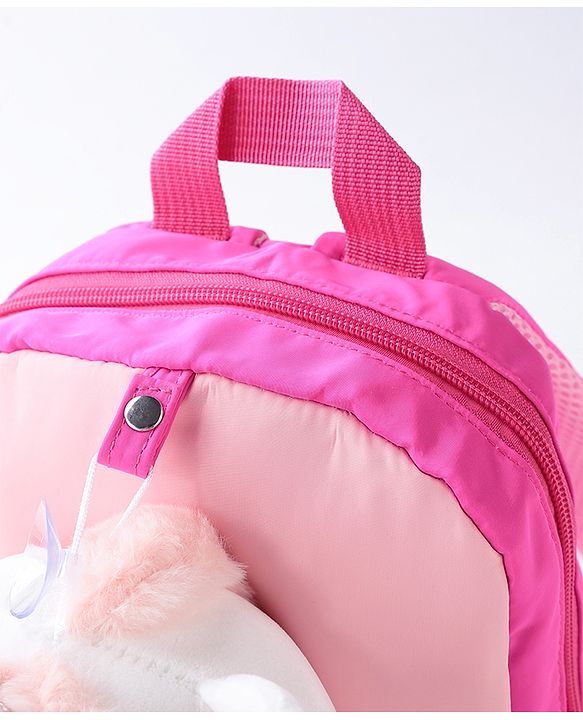 Babyhug Unicorn Soft Toy Backpack - Fuchsia