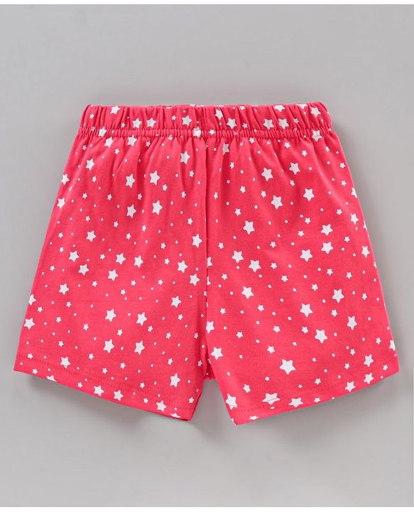 Babyhug Frill Sleeves Night Suit Multiprint - Grey Pink