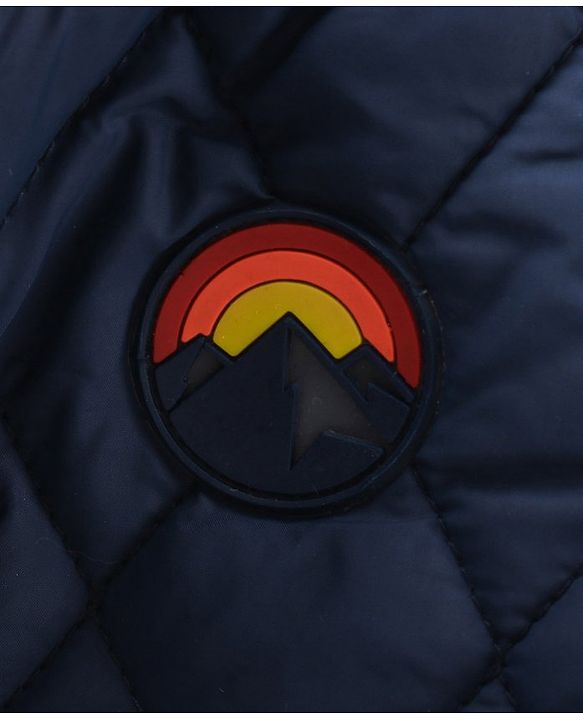 Babyhug Full Sleeves Padded Jacket Solid Colour - Navy
