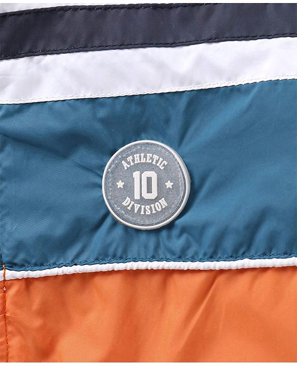 Babyhug Full Sleeves Jacket Color Block Design- Multicolour