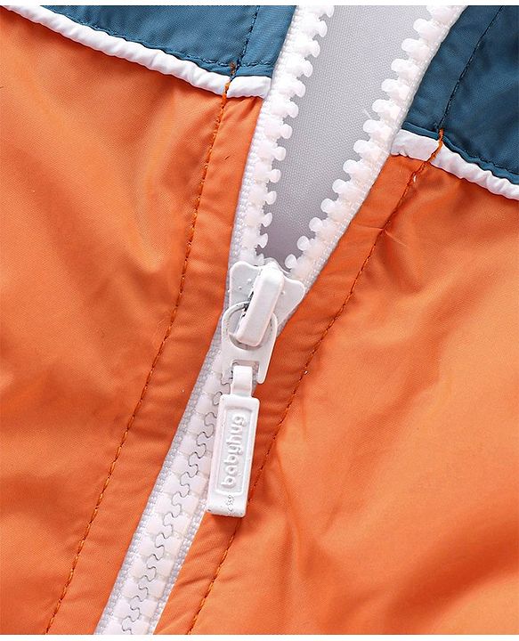 Babyhug Full Sleeves Jacket Color Block Design- Multicolour