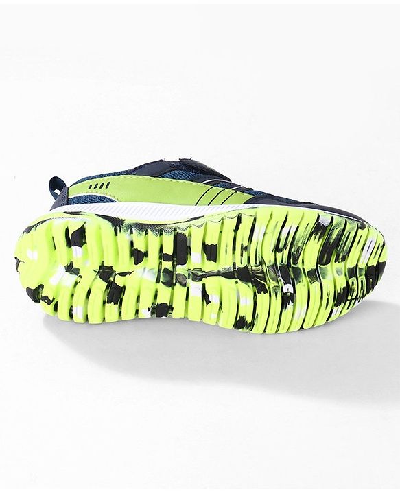 Cute Walk by Babyhug Color Block Sports Shoes with Velcro Closure - Blue