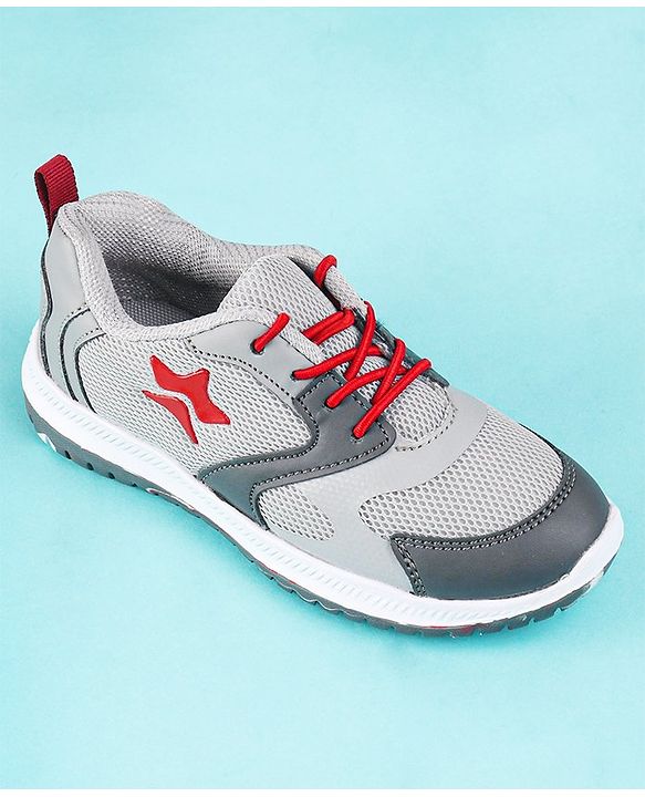 Cute Walk by Babyhug Slip On Color Block Sneakers - Grey