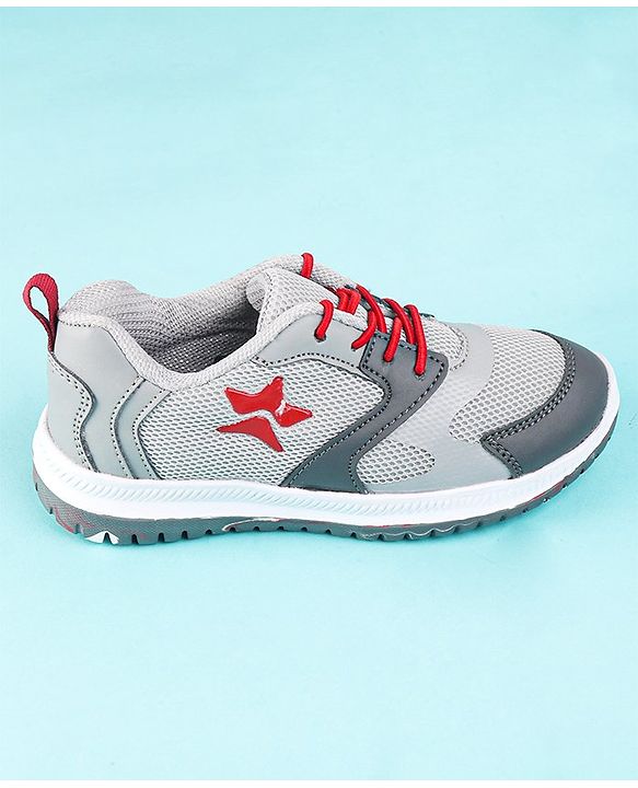 Cute Walk by Babyhug Slip On Color Block Sneakers - Grey