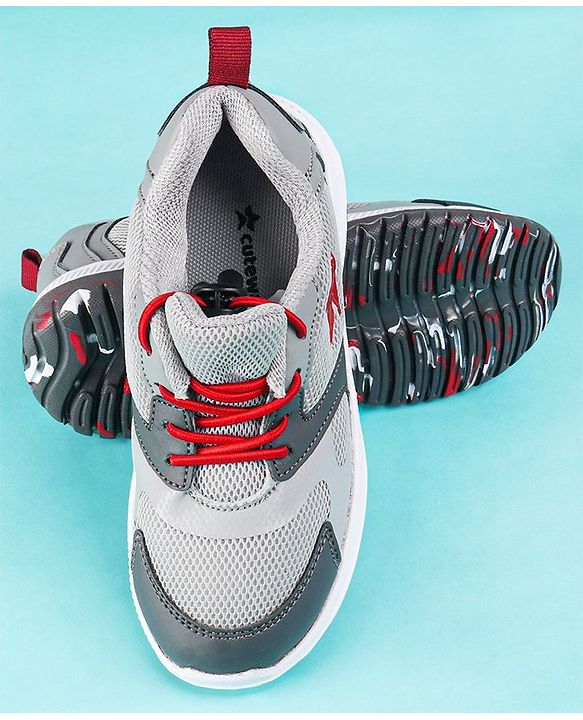 Cute Walk by Babyhug Slip On Color Block Sneakers - Grey