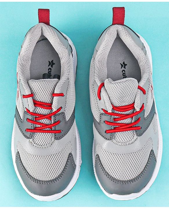 Cute Walk by Babyhug Slip On Color Block Sneakers - Grey