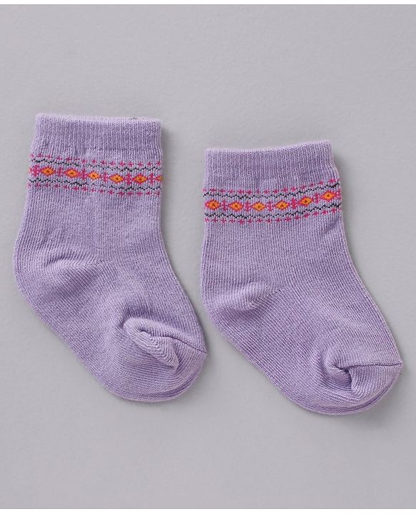 Cute Walk by Babyhug Ankle Length Antibacterial Socks Pack Of 3 - Multicolur