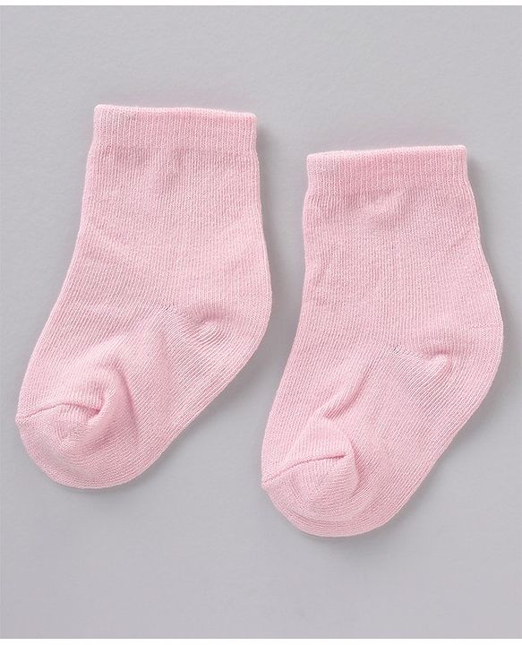 Cute Walk by Babyhug Cotton Knit Regular Length Antibacterial Socks Multiple Designs Pack Of 5 - Multicolour