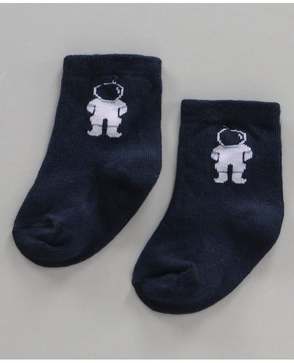 Cutewalk by Babyhug Ankle Length Anti-bacterial Cotton Blend Knit Socks Design Pack of 3 - Multicolour