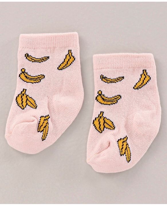 Cute Walk by Babyhug Ankle Length Antibacterial Socks Printed Pack Of 3 - Multicolour