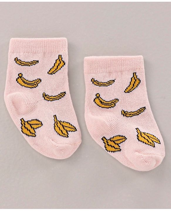 Cute Walk by Babyhug Ankle Length Antibacterial Socks Printed Pack Of 3 - Multicolour