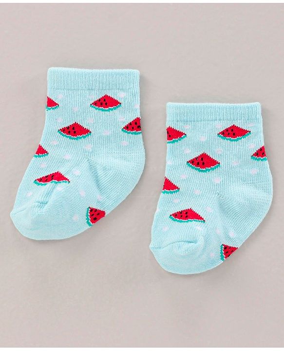 Cute Walk by Babyhug Ankle Length Antibacterial Socks Printed Pack Of 3 - Multicolour