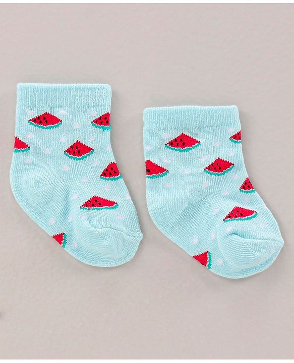 Cute Walk by Babyhug Ankle Length Antibacterial Socks Printed Pack Of 3 - Multicolour