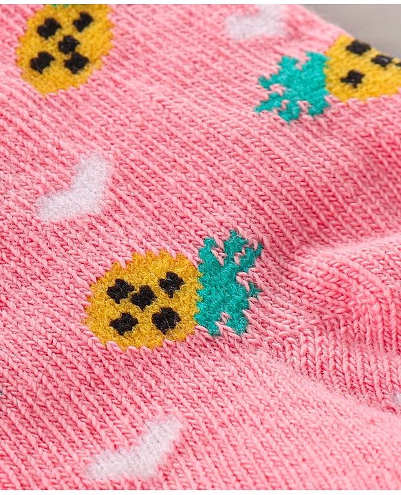 Cute Walk by Babyhug Ankle Length Antibacterial Socks Printed Pack Of 3 - Multicolour