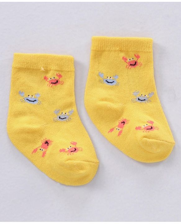Cute Walk by Babyhug Ankle Length Antibacterial Socks Pack Of 3 - Multicolor