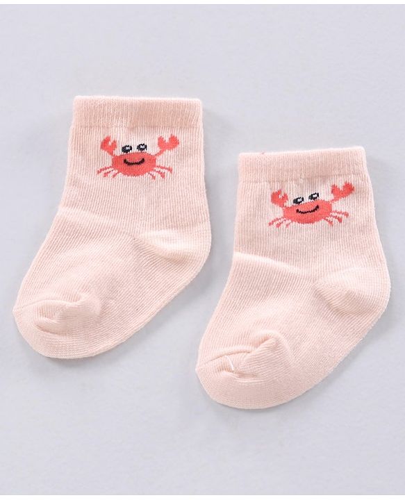 Cute Walk by Babyhug Ankle Length Antibacterial Socks Pack Of 3 - Multicolor