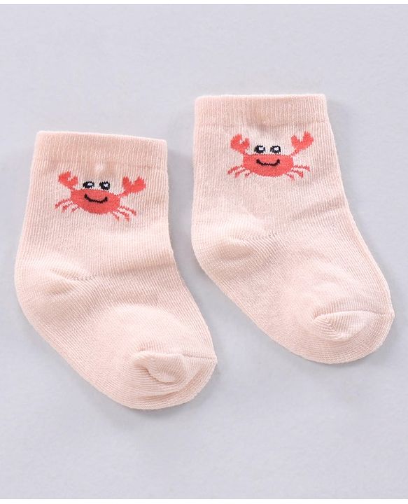 Cute Walk by Babyhug Ankle Length Antibacterial Socks Pack Of 3 - Multicolor