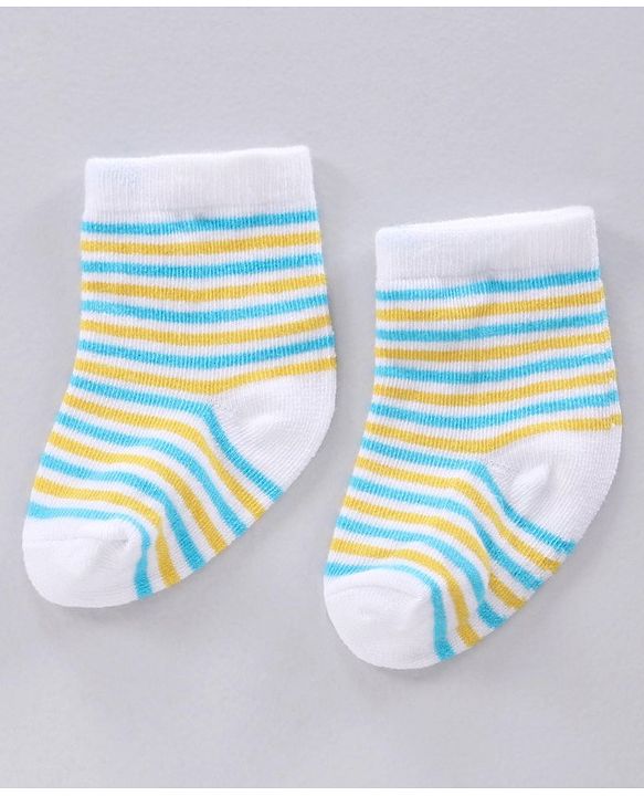 Cute Walk by Babyhug Ankle Length Antibacterial Socks Pack Of 3 - Multicolor