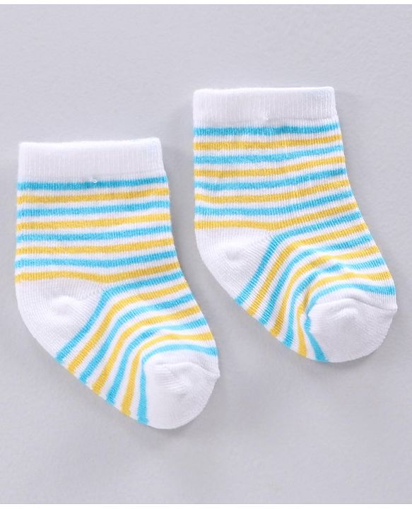 Cute Walk by Babyhug Ankle Length Antibacterial Socks Pack Of 3 - Multicolor