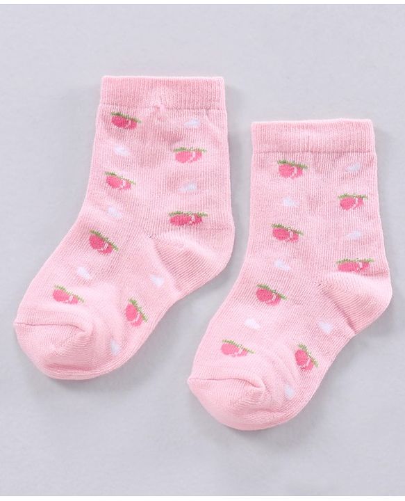 Cute Walk by Babyhug Ankle Length Anti-Bacterial Socks Multi Pattern Pack Of 3 - Multicolor