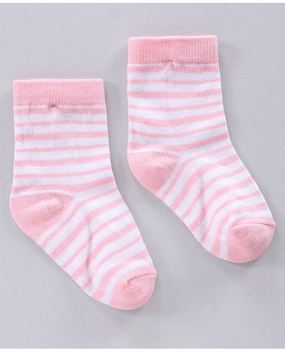 Cute Walk by Babyhug Ankle Length Anti-Bacterial Socks Multi Pattern Pack Of 3 - Multicolor