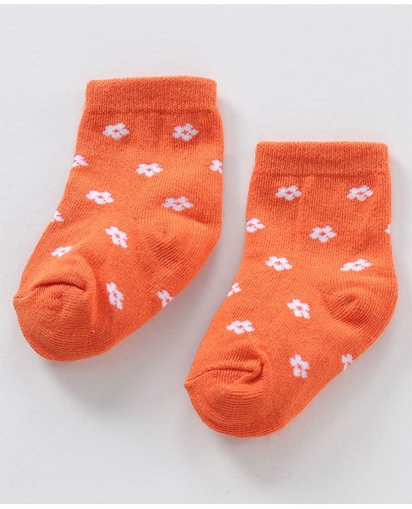 Cute Walk by Babyhug Ankle Length Anti-Bacterial Socks Multi Pattern Pack Of 3 - Multicolor