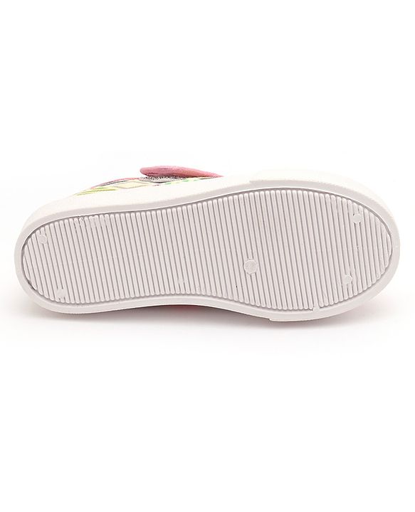 Cute Walk by Babyhug Casual Shoes With Velcro Closure Geometric Print - Light Pink
