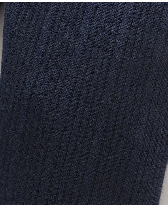 Babyhug Full Length Solid Color Thermal Legging - Navy Blue